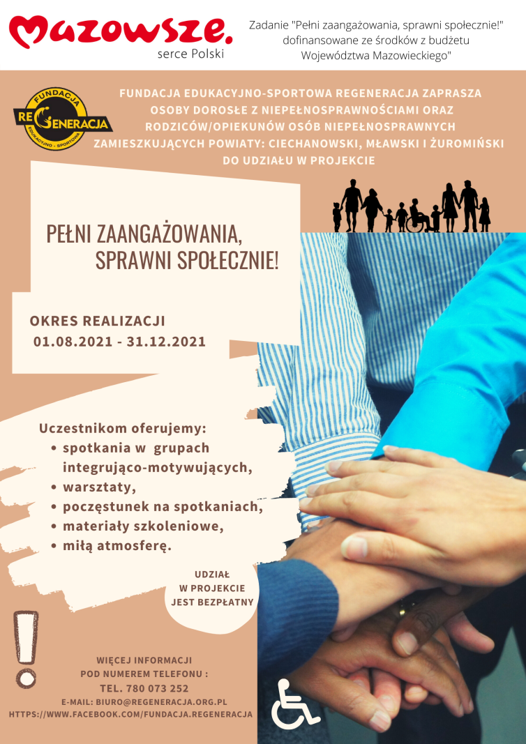 Zadanie Pełni zaangażowania, sprawni społeczniei